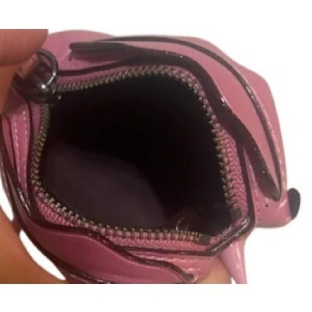 Coach Uni Rose Pink Glove Tanned Leather Unicorn Coin Pouch keychain bag charm - Picture 8 of 8